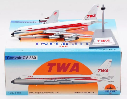 INFLIGHT 200 CV-880 TWA (POLISHED) REG: N824TW