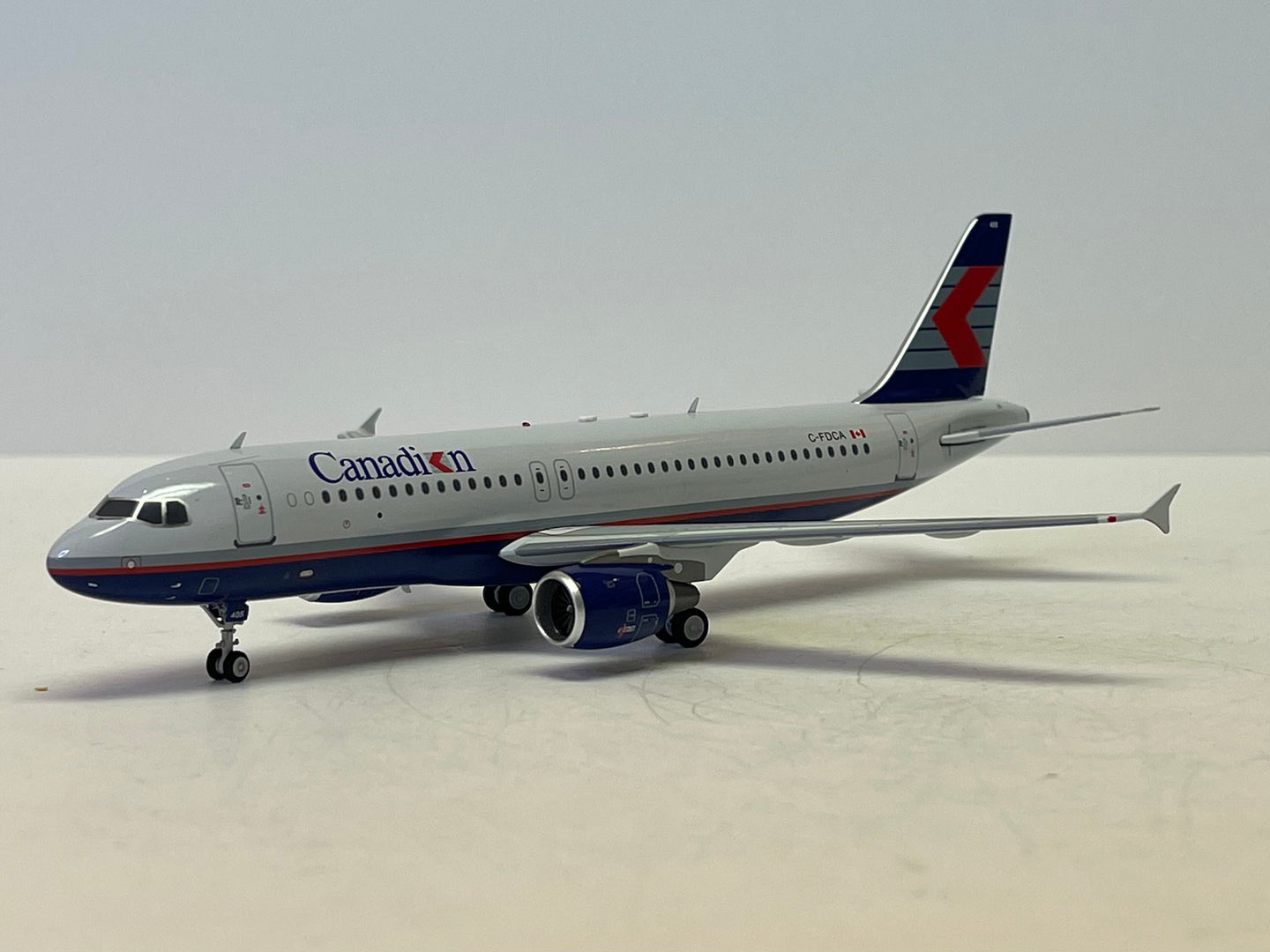 INFLIGHT A320-200 CANADIAN AIRLINES REG: C-FDCA WITH STAND