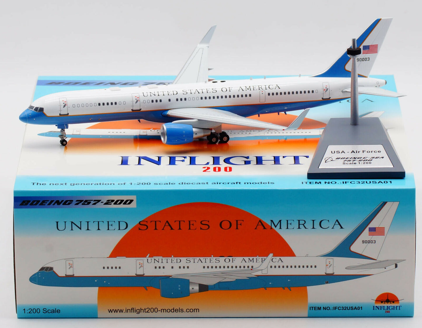 INFLIGHT 200 BOEING C-32A (757-200) USAAF 98-0003