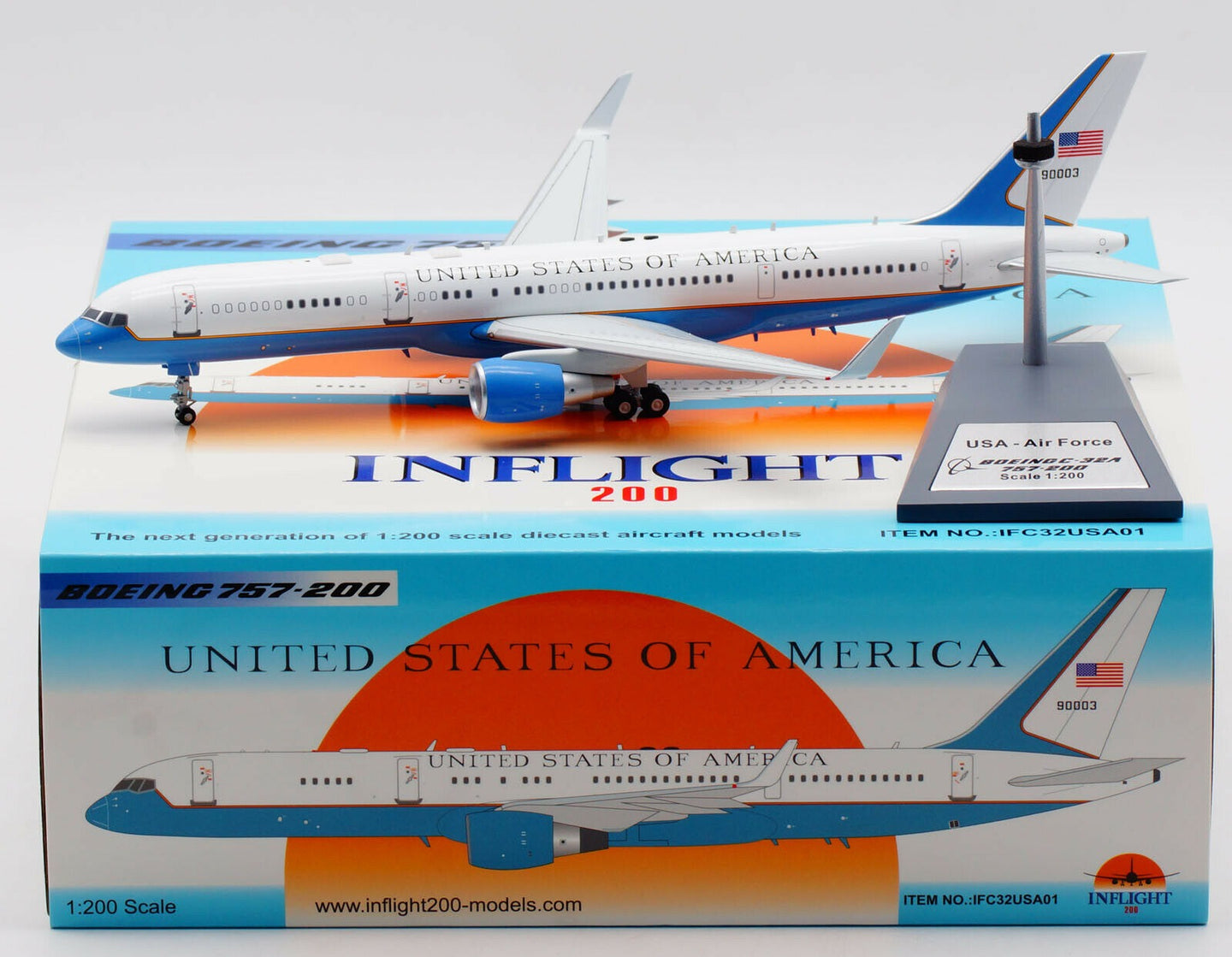 INFLIGHT 200 BOEING C-32A (757-200) USAAF 98-0003