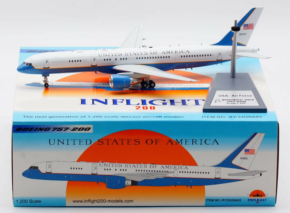 INFLIGHT 200 BOEING C-32A (757-200) USA AIR FORCE WITH STAND