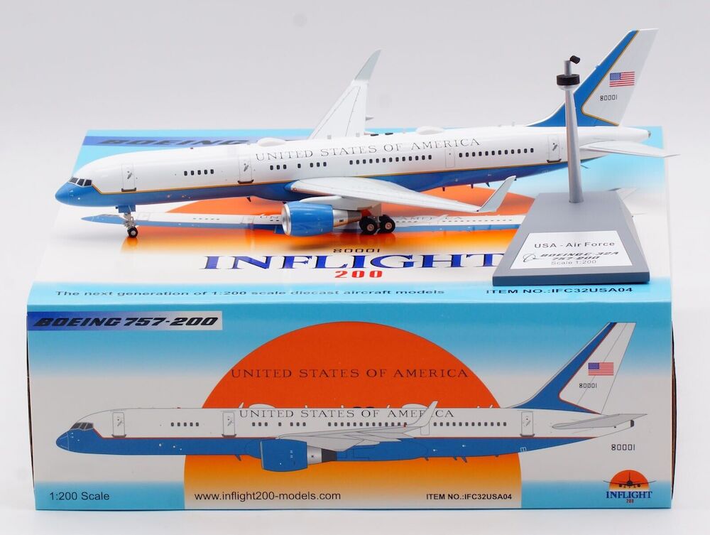 INFLIGHT 200 BOEING C-32A (757-2G4) USAF REG: 98-0001