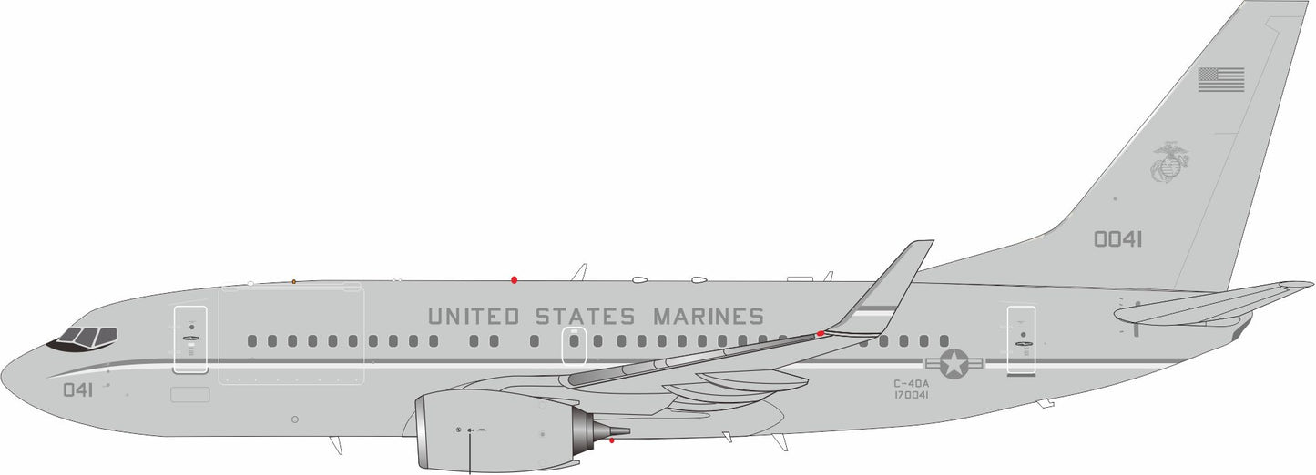 INFLIGHT 200 B737-7AFC C-40A UNITED STATES MARINES REG: 170041