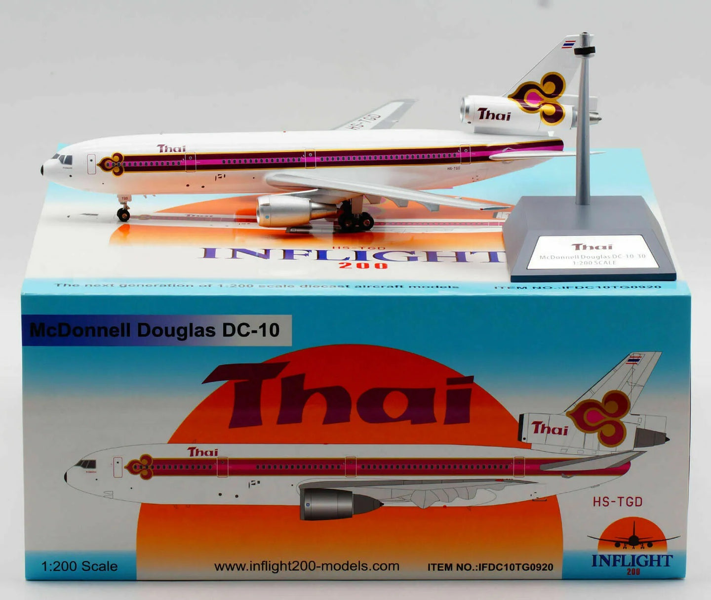 INFLIGHT 200 IFDC10TG0920 1/200 DC-10-30 THAI AIRWAYS REG: HS-TGD
