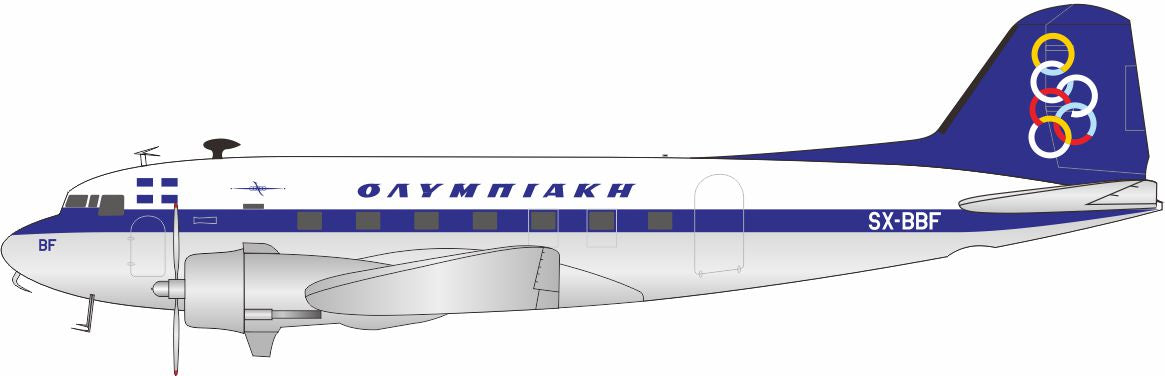 INFLIGHT 200 DOUGLAS C-53 SKYTROOPER (DC-3) OLYMPIC REG: SX-BBF