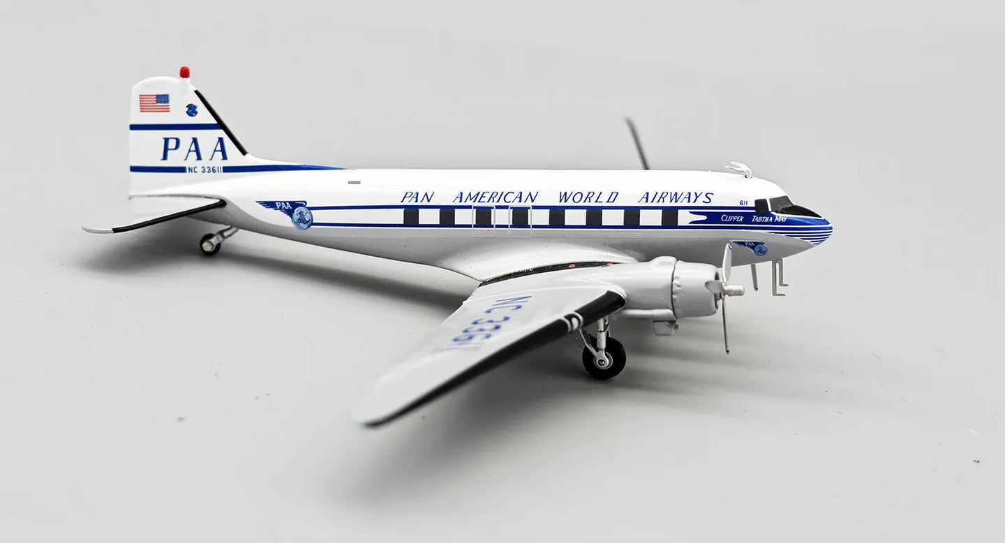 INFLIGHT 200 DC-3 C-47 PAN AM NC (NEW TOOLING) REG: 33611
