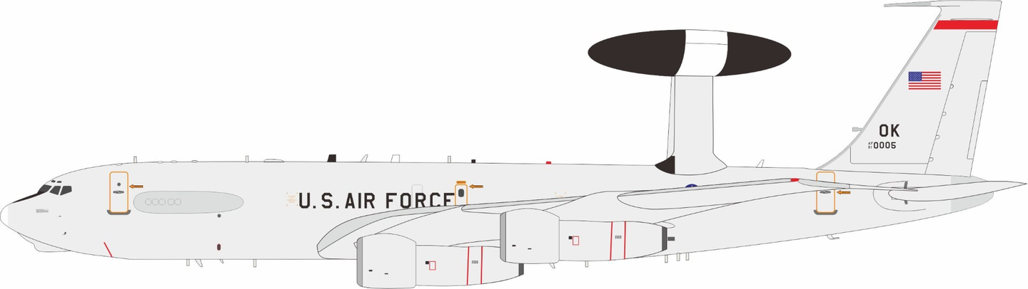 INFLIGHT 200 E-3G SENTRY (707-300) US AIR FORCE 81-0005