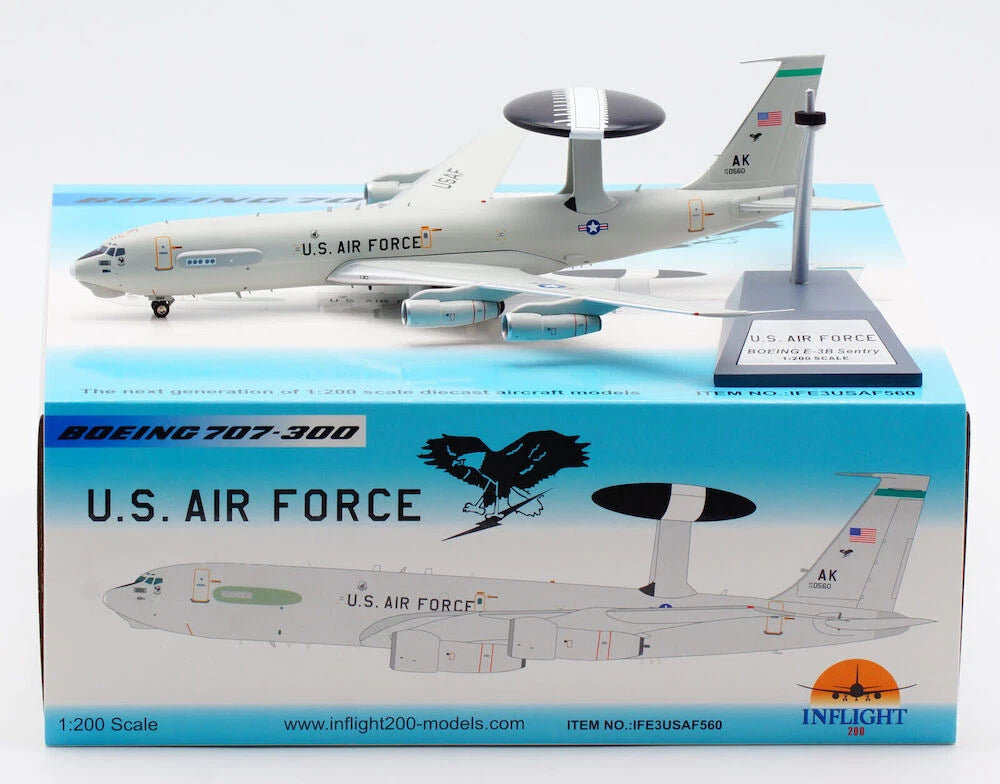 INFLIGHT 200 BOEING E-3B SENTRY (707-300) USAAF REG: 75-0560