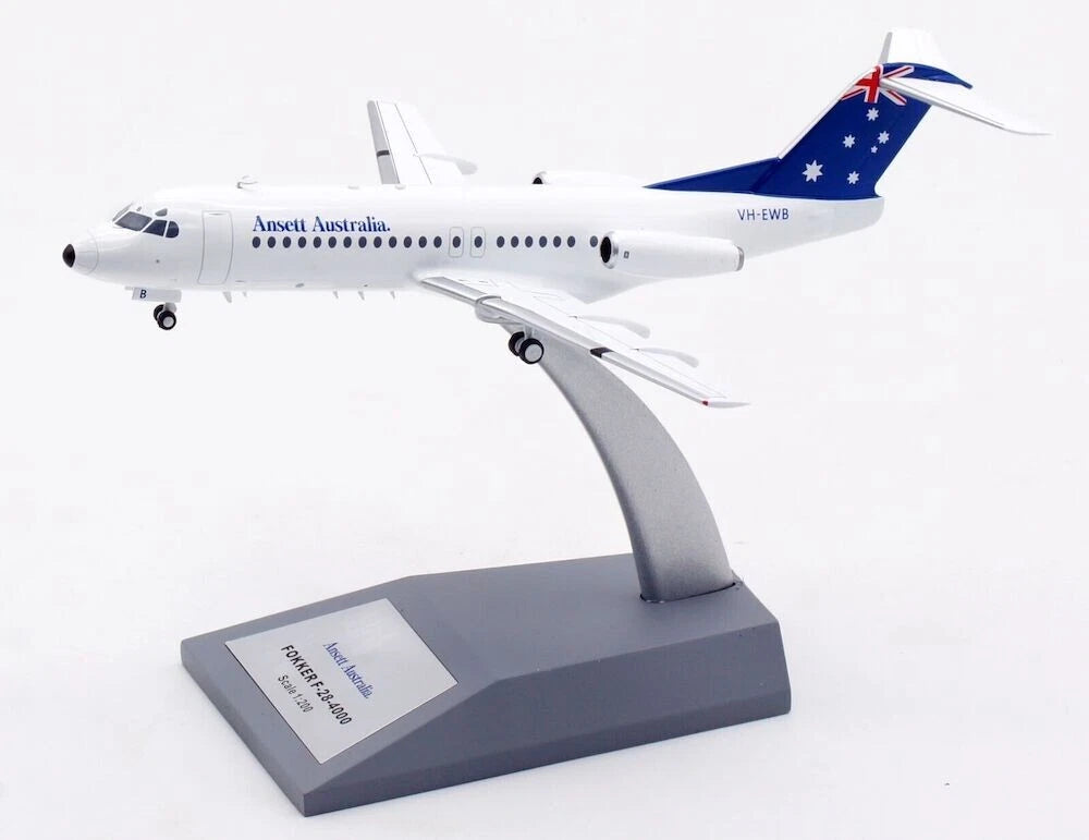 INFLIGHT 200 FOKKER F-28-4000 ANSETT AUSTRALIA AIRLINES REG: VH-EWB