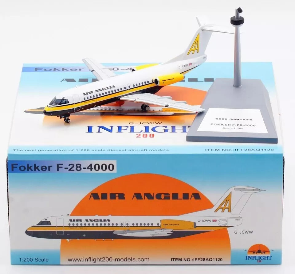 INFLIGHT 200 F-28-4000 AIR ANGLIA REG: G-JCWW