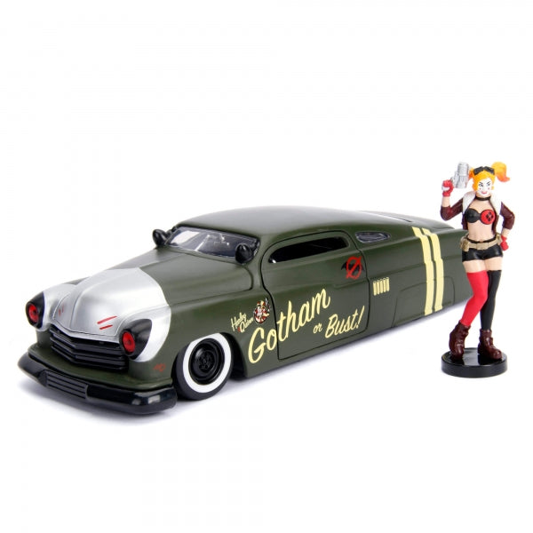 JADA 1951 MERCURY WITH HARLEY QUINN FIGURE
