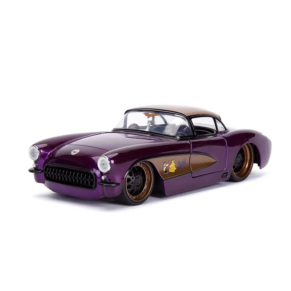 JADA 1957 CHEVROLET CORVETTE + BATGIRL FIGURE