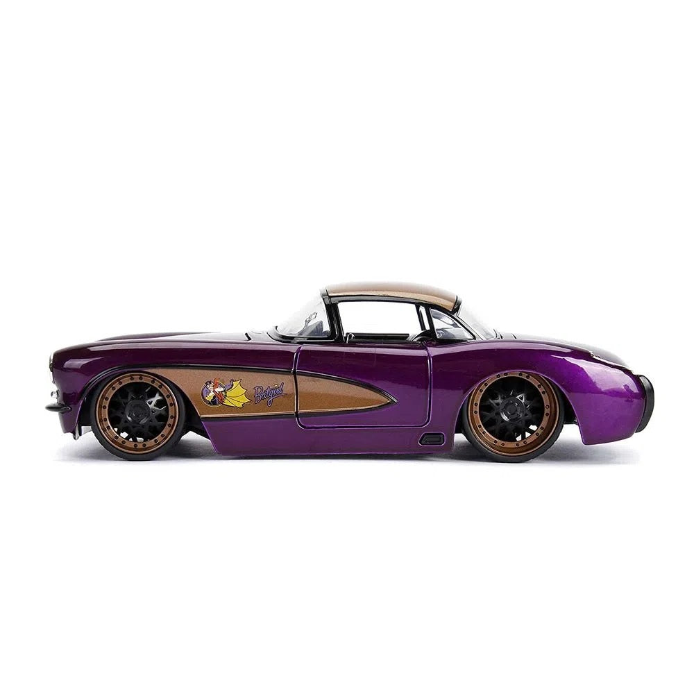 JADA 1957 CHEVROLET CORVETTE + BATGIRL FIGURE