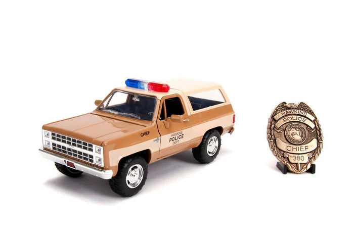 JADA 1980 HOPPERS CHEVROLET K5 BLAZER STRANGER THINGS + BADGE