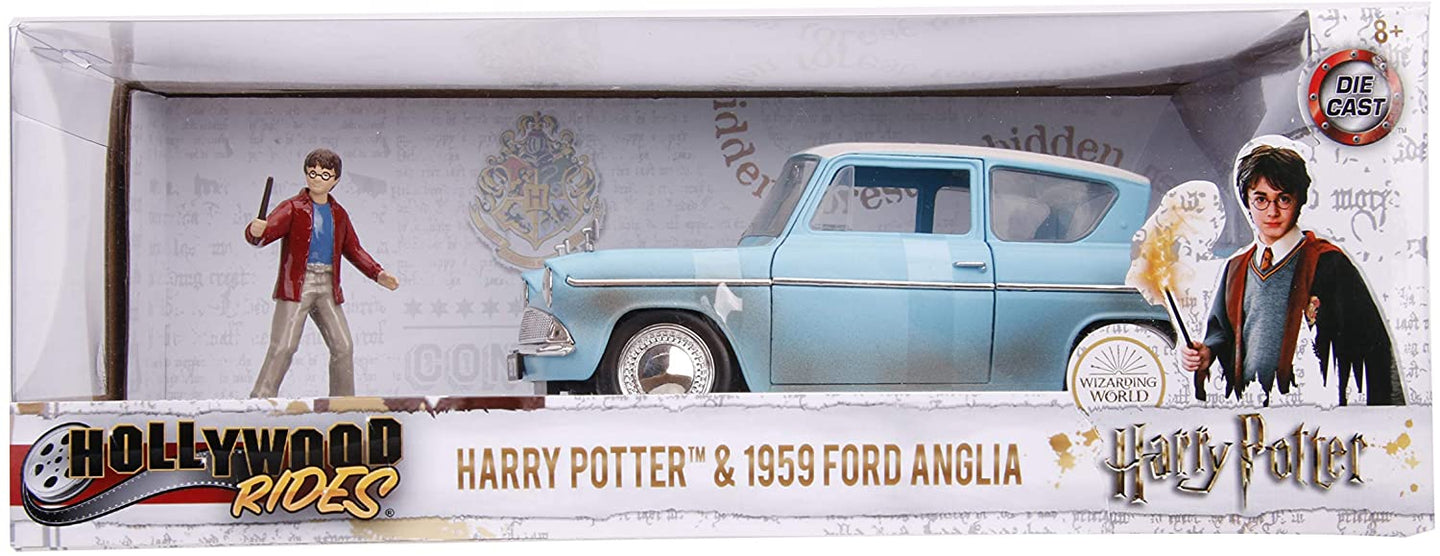 JADA 1959 FORD ANGLIA HARRY POTTER + FIGURE