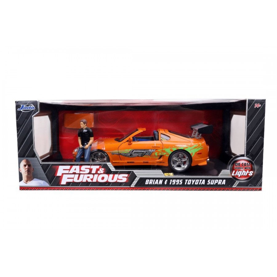 JADA TOYOTA SUPRA FAST AND FURIOUS + BRIAN FIGURE