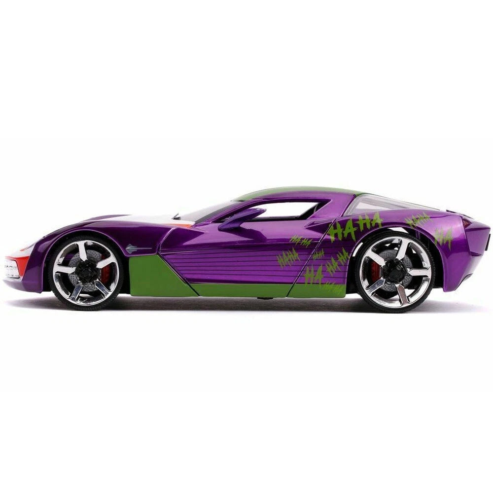JADA 2009 CHEVY CORVETTE STINGRAY + JOKER FIGURE