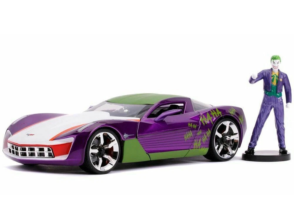 JADA 2009 CHEVY CORVETTE STINGRAY + JOKER FIGURE