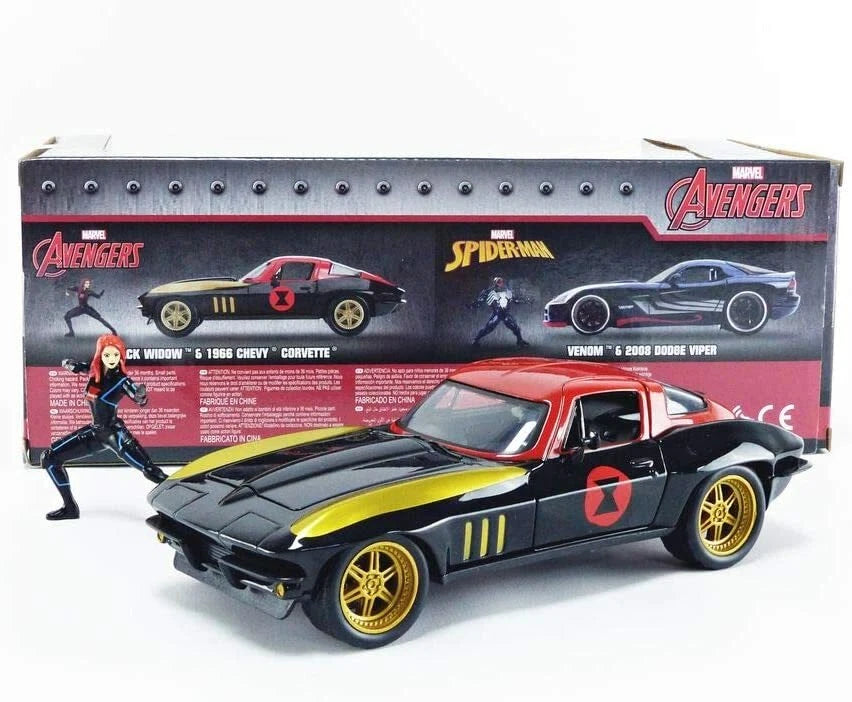 JADA 1966 CHEVROLET CORVETTE BLACK WIDOW