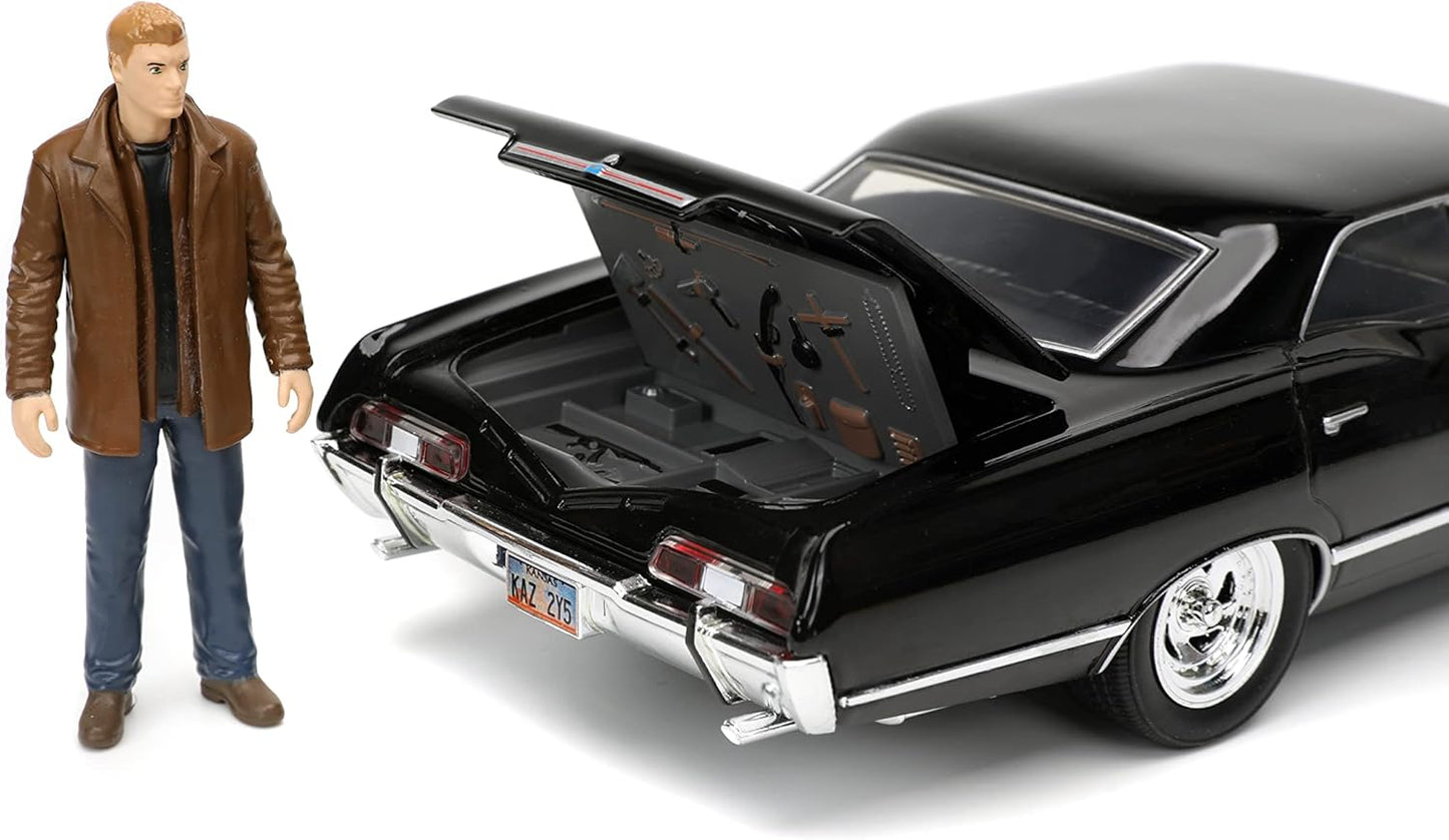 JADA 1967 CHEVY IMPALA WITH DEAN WINCHESTER FIGURE SUPERNATURAL