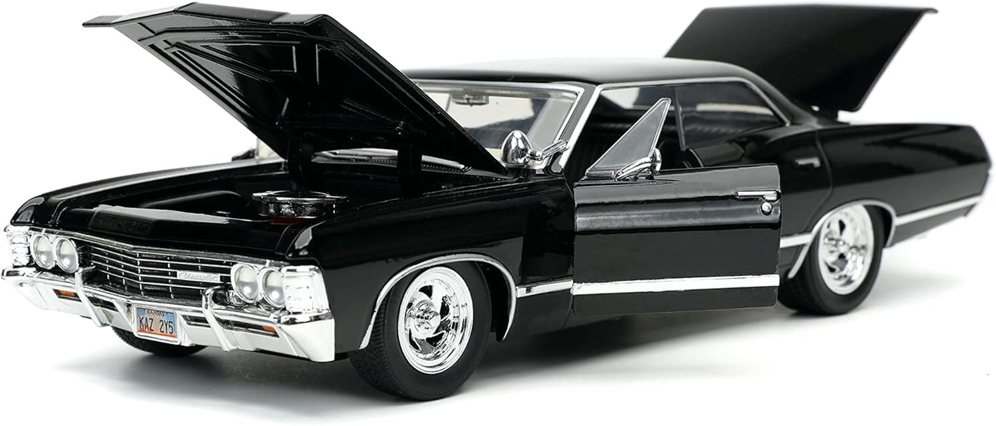 JADA 1967 CHEVY IMPALA WITH DEAN WINCHESTER FIGURE SUPERNATURAL
