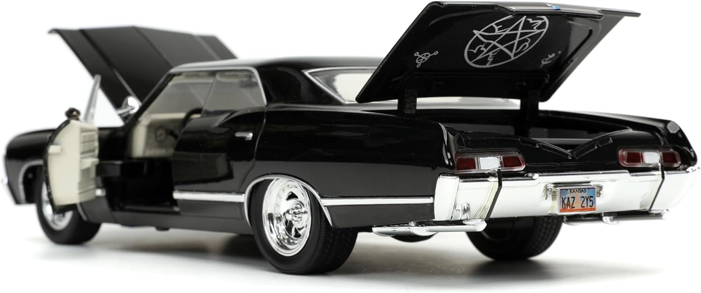 JADA 1967 CHEVY IMPALA WITH DEAN WINCHESTER FIGURE SUPERNATURAL