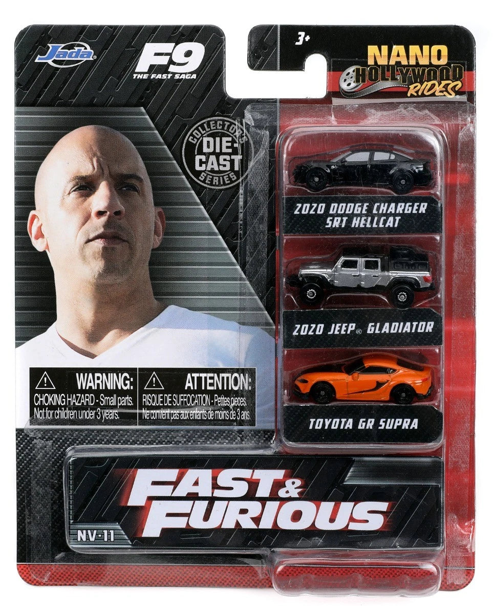 JADA NANO FAST AND FURIOUS 9 3 CAR SET