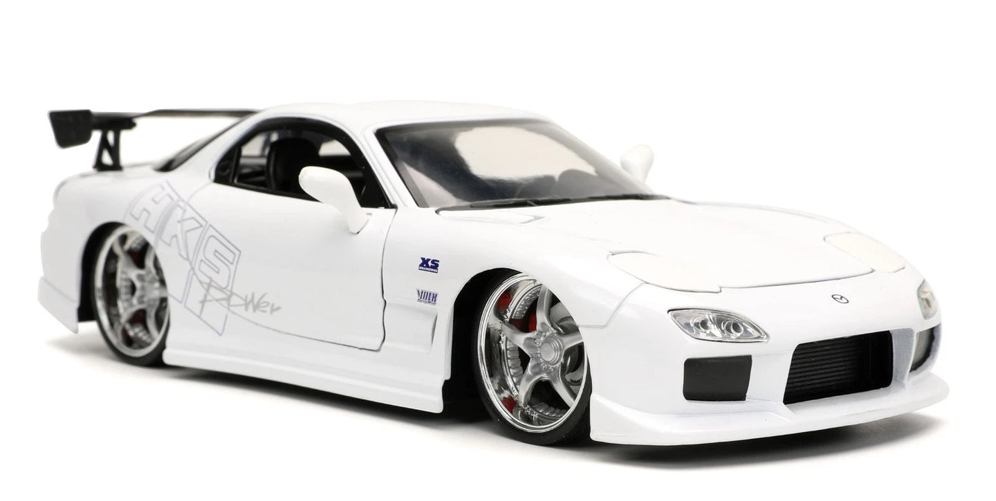 JADA 1993 MAZDA RX-7 WHITE FAST AND FURIOUS