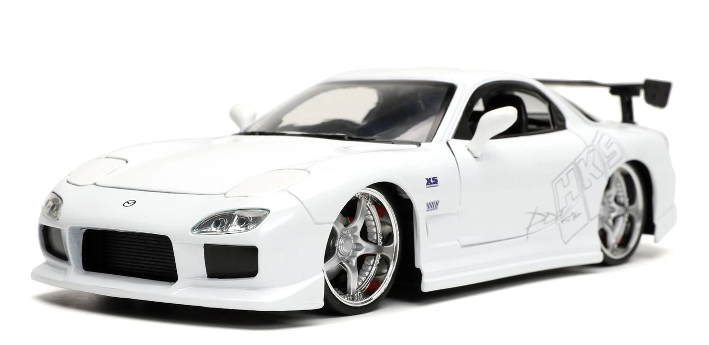 JADA 1993 MAZDA RX-7 WHITE FAST AND FURIOUS