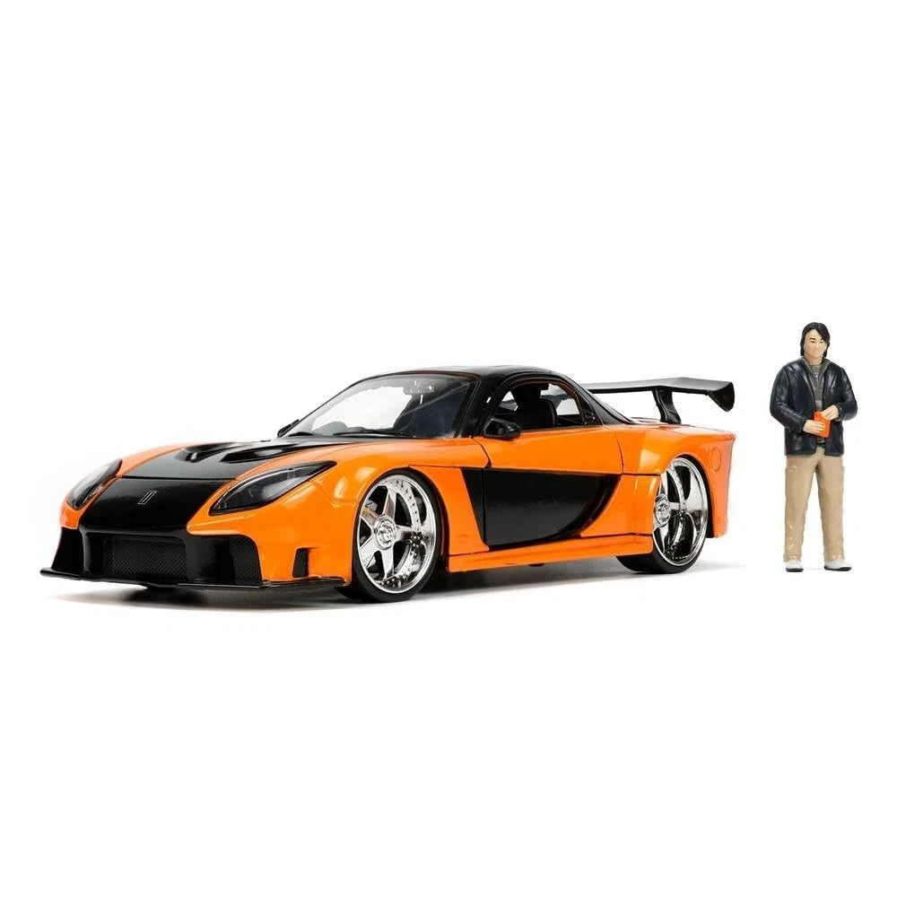 JADA 1995 MAZDA RX-7 WIDEBODY WITH HAN FIGURE FAST AND FURIOUS