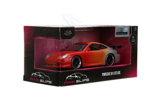 JADA PINK SLIPS PORSCHE 911 GT3 RS ORANGE GRADIENT CANDY SILVER