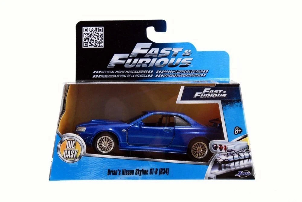 JADA 2002 NISSAN SKYLINE GTR R34 FAST AND FURIOUS