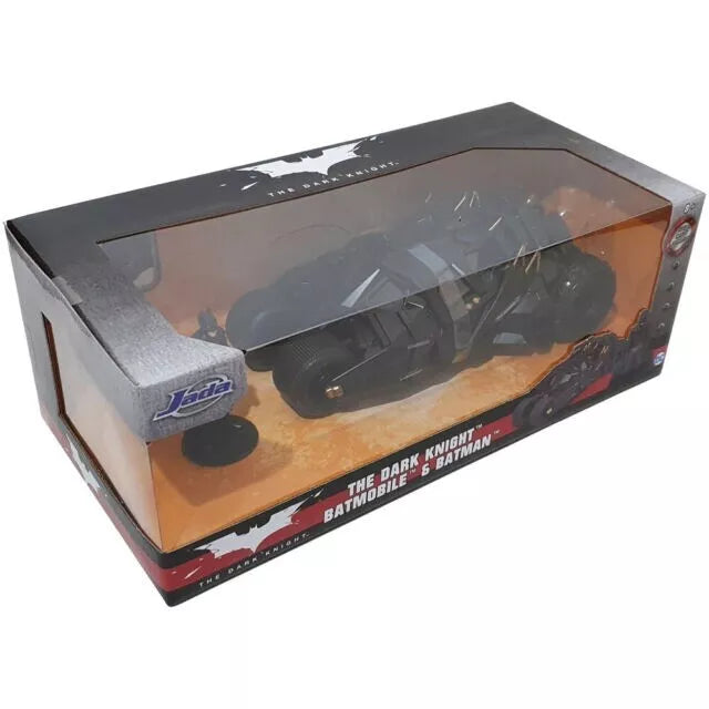 JADA 2008 THE DARK KNIGHT BATMOBILE + BATMAN FIGURE