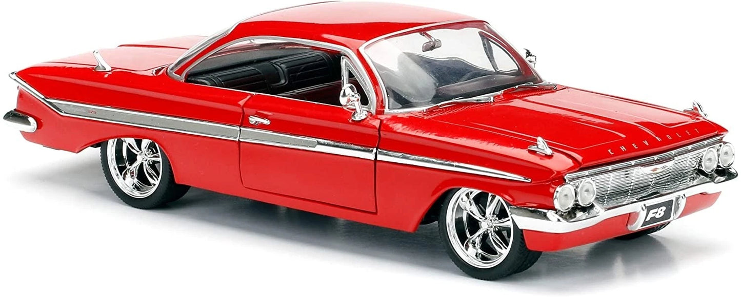 JADA 1961 CHEVROLET IMPALA DOMS FAST AND FURIOUS 8 RED