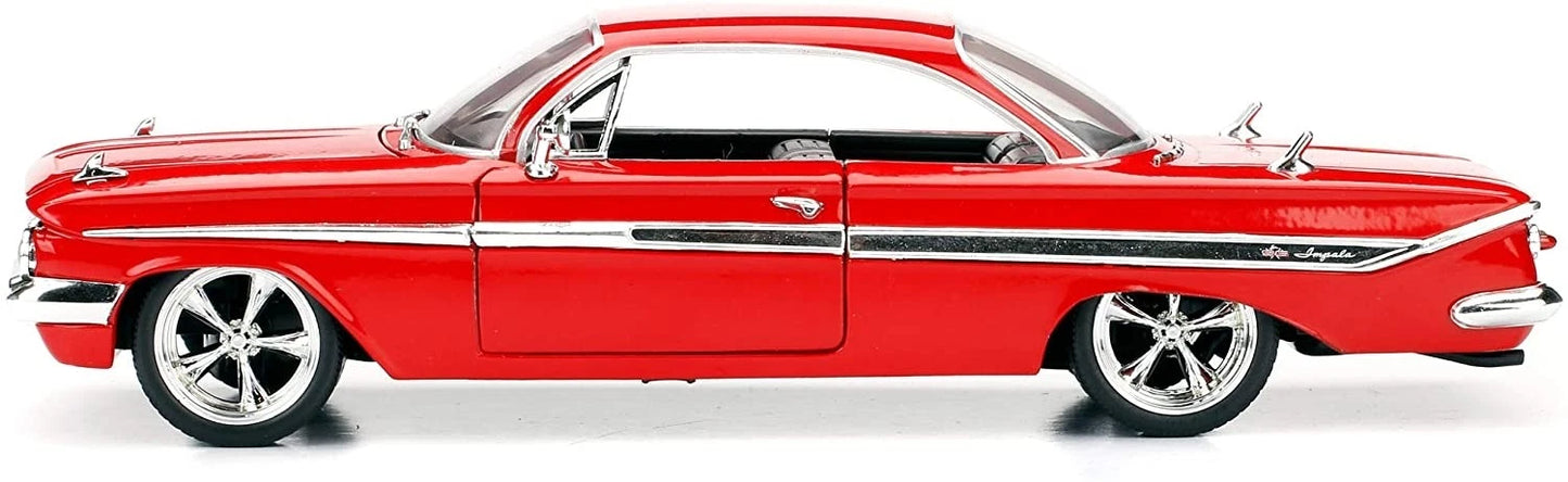 JADA 1961 CHEVROLET IMPALA DOMS FAST AND FURIOUS 8 RED