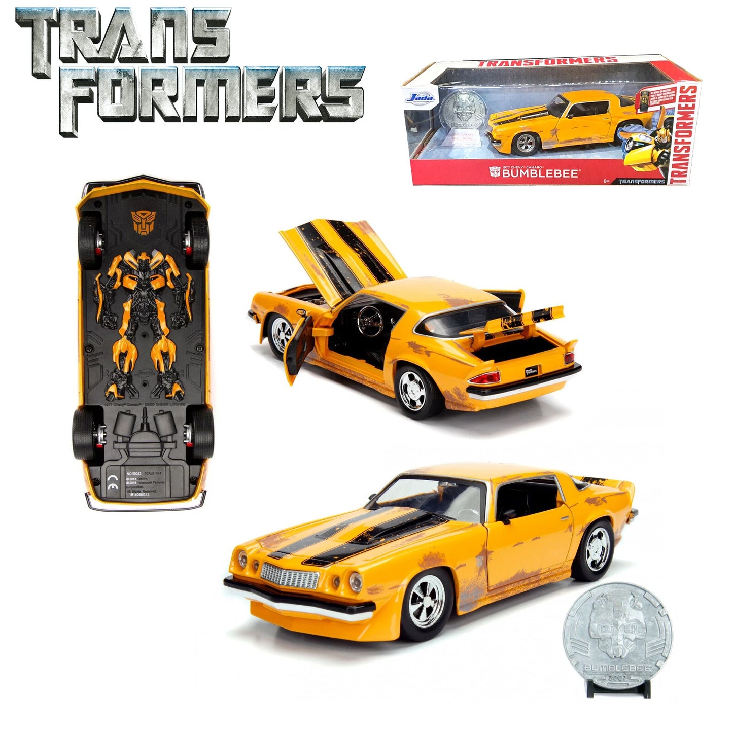 JADA 1977 CHEVROLET CAMARO TRANSFORMERS BUMBLEBEE