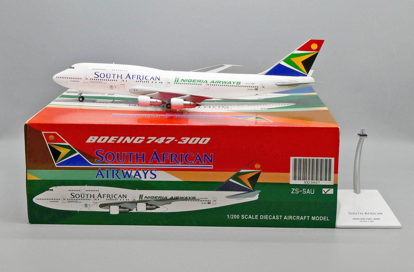 JC WINGS B747-300 SOUTH AFRICAN AIRWAYS "NIGERIA AIRWAYS" REG: ZS-SAU
