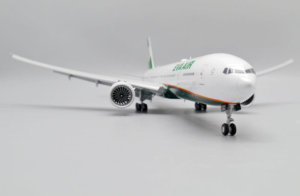 JC WINGS B777-300ER EVA AIR (ADVANCED ENGINE OPTION) (FLAPS DOWN) REG: ZK-OKT WITH STAND
