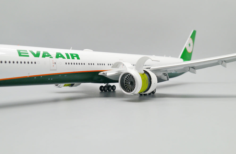 JC WINGS B777-300ER EVA AIR (ADVANCED ENGINE OPTION) (FLAPS DOWN) REG: ZK-OKT WITH STAND