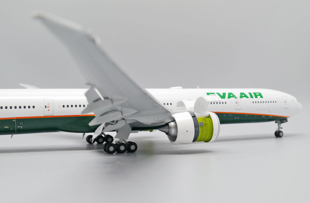 JC WINGS B777-300ER EVA AIR (ADVANCED ENGINE OPTION) (FLAPS DOWN) REG: ZK-OKT WITH STAND