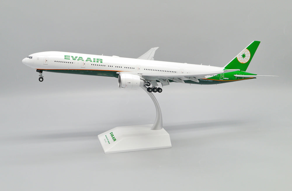 JC WINGS B777-300ER EVA AIR (ADVANCED ENGINE OPTION) (FLAPS DOWN) REG: ZK-OKT WITH STAND
