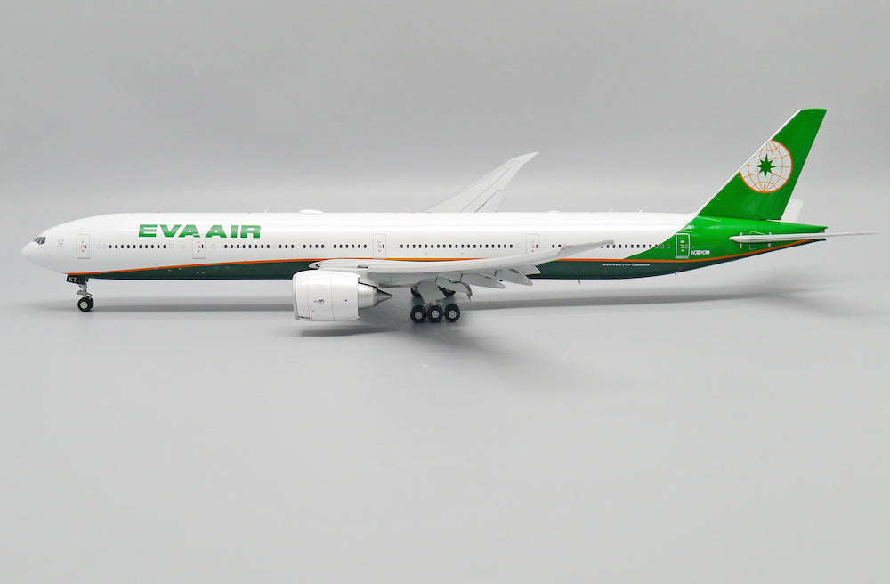JC WINGS B777-300ER EVA AIR (ADVANCED ENGINE OPTION) (FLAPS DOWN) REG: ZK-OKT WITH STAND