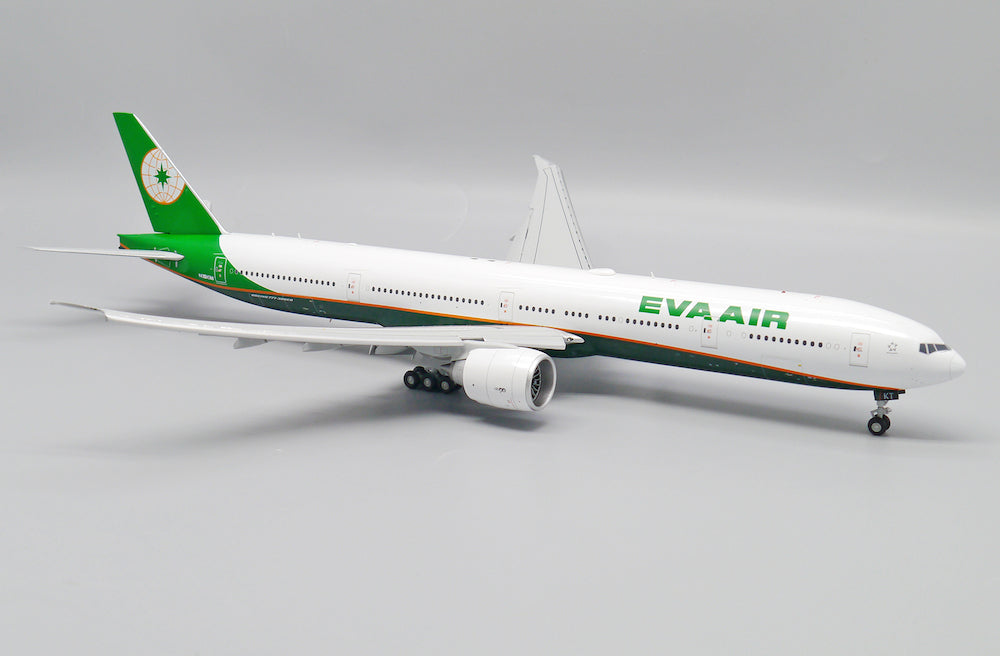 JC WINGS B777-300ER EVA AIR (ADVANCED ENGINE OPTION) (FLAPS DOWN) REG: ZK-OKT WITH STAND