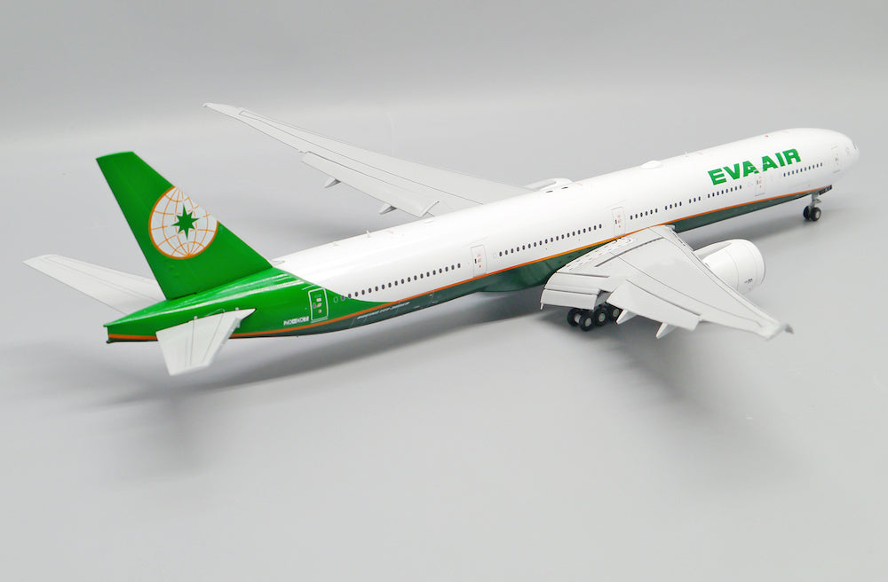 JC WINGS B777-300ER EVA AIR (ADVANCED ENGINE OPTION) (FLAPS DOWN) REG: ZK-OKT WITH STAND