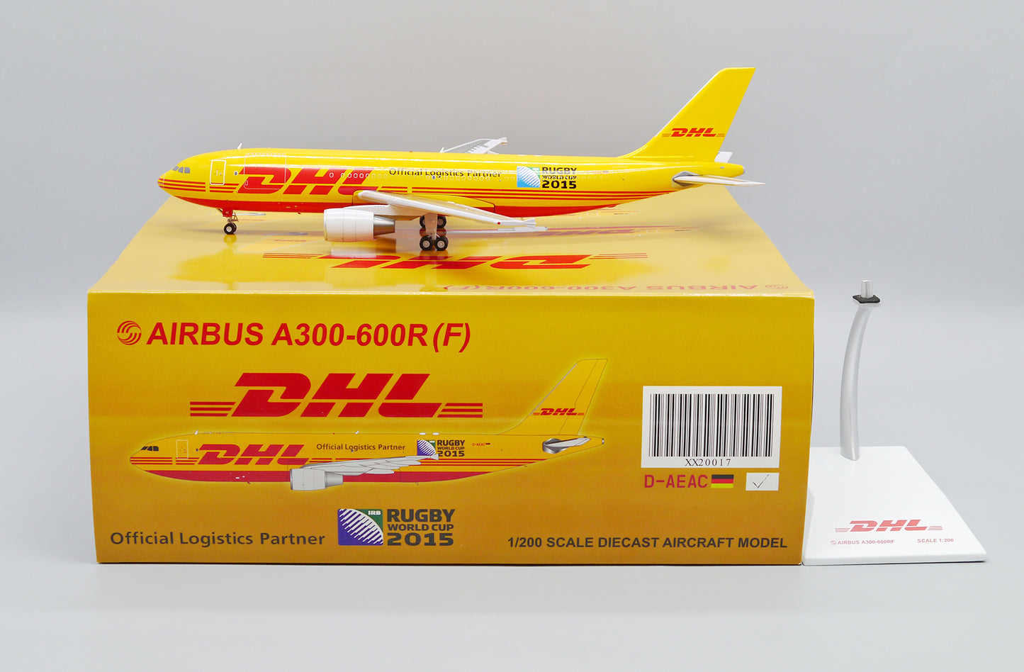 JC WINGS A300-600R(F) DHL "RUGBY WORLD CUP 2015" REG: D-AEAC