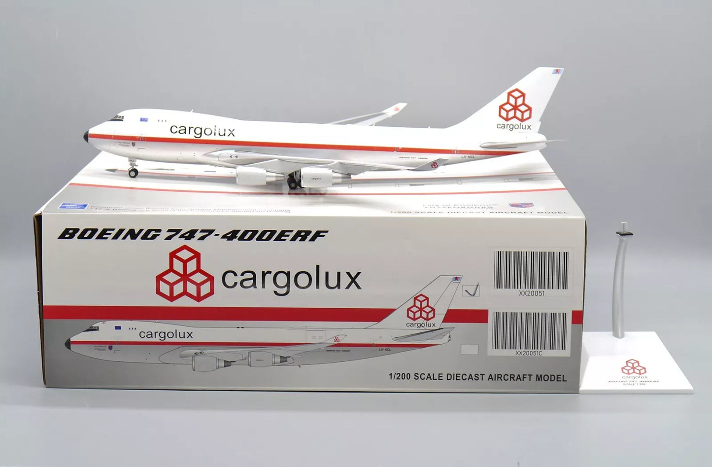 JC WINGS  B747-400F(ER) CARGOLUX RETRO LIVERY REG: LX-NCL