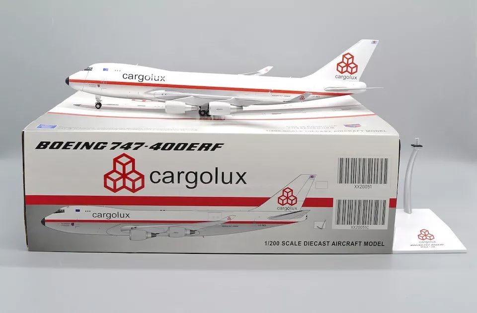 JC WINGS B747-400F(ER) CARGOLUX "RETRO LIVERY" (INTERACTIVE SERIES) REG: LX-NCL