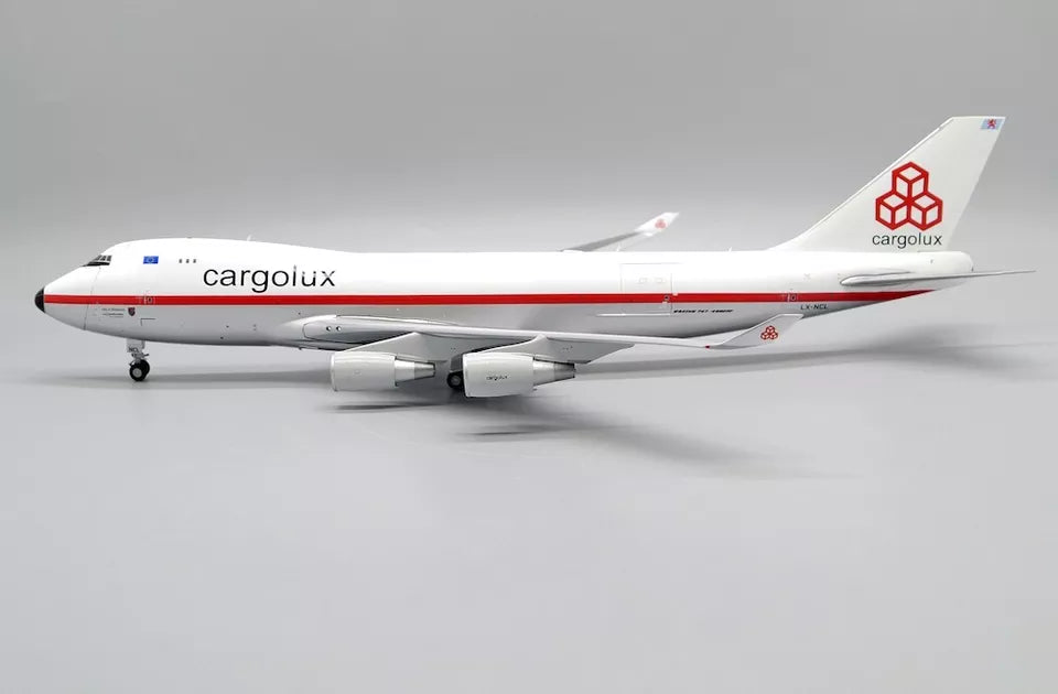 JC WINGS B747-400F(ER) CARGOLUX "RETRO LIVERY" (INTERACTIVE SERIES) REG: LX-NCL