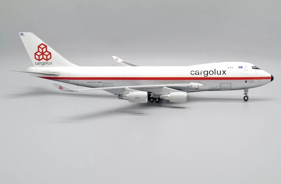 JC WINGS B747-400F(ER) CARGOLUX "RETRO LIVERY" (INTERACTIVE SERIES) REG: LX-NCL