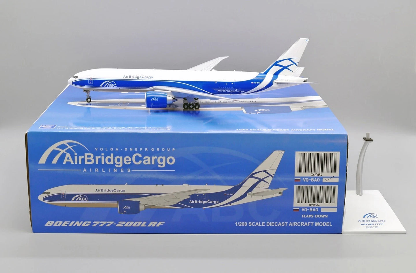 JCWINGS B777-200LRF AIRBRIDGE CARGO REG: VQ-BAO
